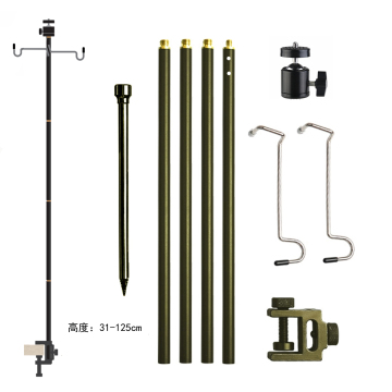 Aluminum Adjustable Folding Led Lantern Stand and Lamp Holder for Camping and Hiking Gear