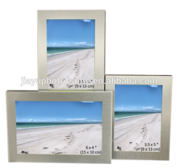 3 sizes matt aluminum triple multi photo frame