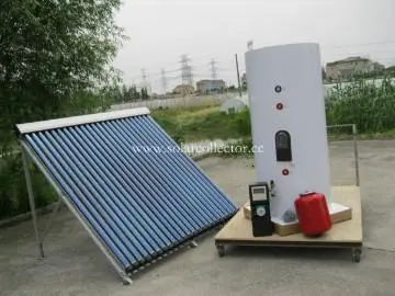 Separate pressurized central solar water heater