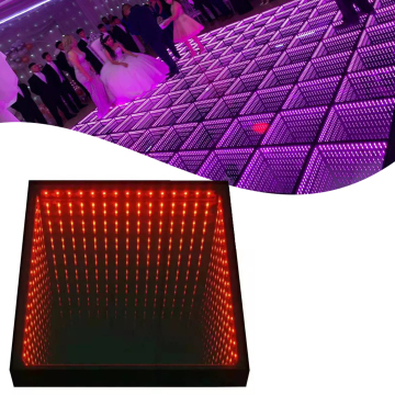 Mirror Infinity 3D LED Dance Floor - 50cm x 50cm Portable Dancing Panel