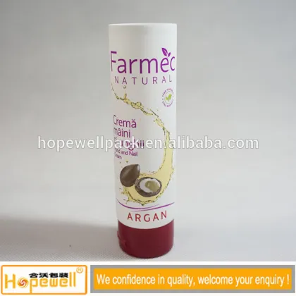 Hot stamping logo cosmetics tubes plastic facial cream tube body lotion container