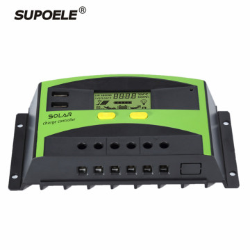 Hot Sale Auto Recognition Dual USB PWM Solar Charge Controller 20A 12V/24V