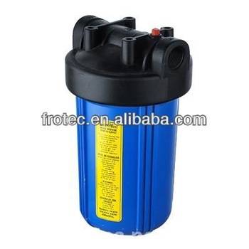 Clear household plastic water filter housing with brass insert
