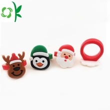 New Santa Claus Silicone Ring Christmas-gift Reindeer Rings