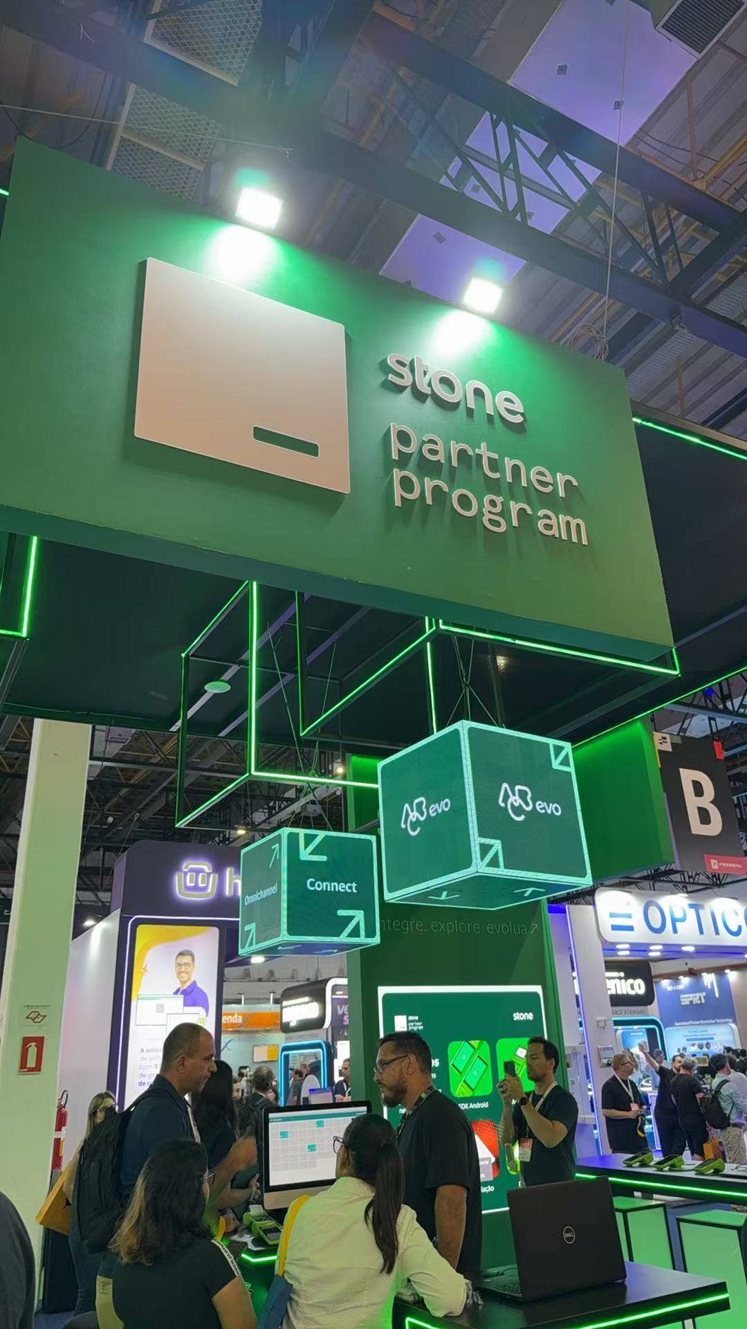 Brazilian local POS machine manufacturer's booth 1