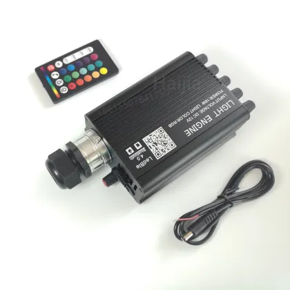 DC 12V Car Roof Starlight Music Control LED Fiber Optic Light Kit: Twinkle Stars & Shooting Stars