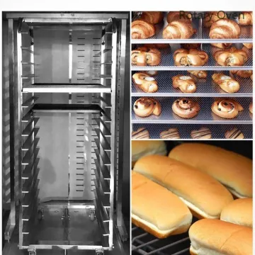 Multi-Function PLC Control Hot Air Rotary Oven 32 Tray Gas Rotary Oven