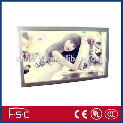 Slim snap type aluminum led base for acrylic displays light box