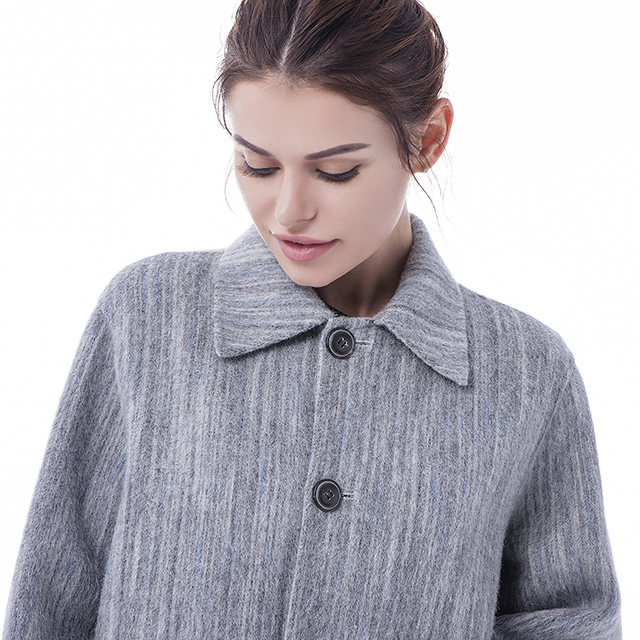 Fashion cashmere wool coat collar