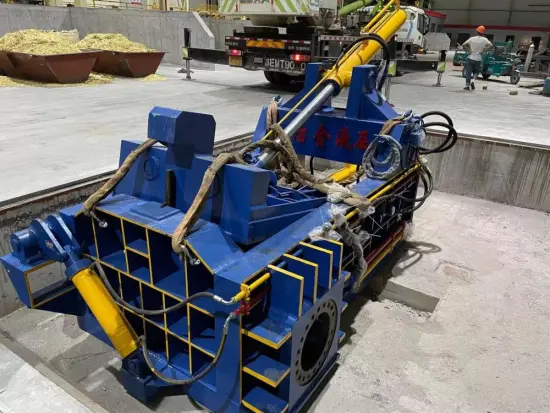 Horizontal Color Metals Hydraulic Scraps Baling Press