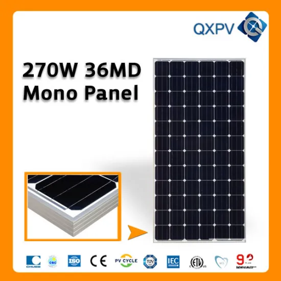 36V 270W Mono PV Solar Panel