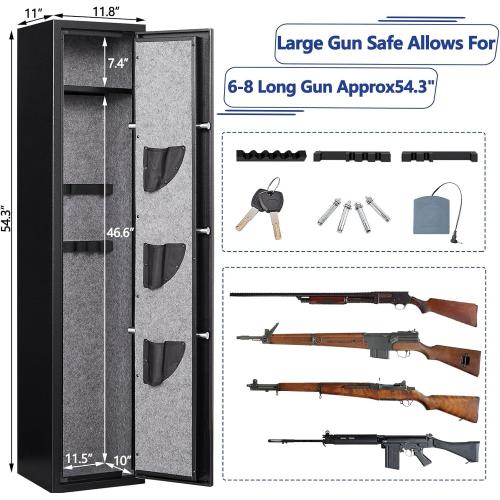 Digital Gun Safe With Shelf and Pistol Pouch
