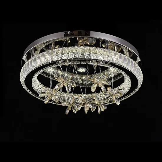 luxury flower crystal chandeliers modern ceiling lights