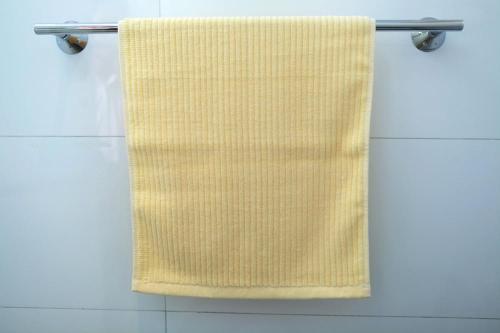 Lichte gele Hand handdoek Stripe handdoek