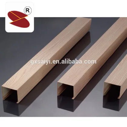 Aluminum ceiling for u shape baffle wood drop ceiling aluminum fasle ceiling design