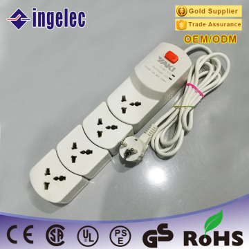 4 Gang Power Retractable Extension Socket Europe Extension Socket