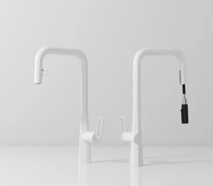 BOLITE Gunmetal Gold Black Kitchen Basin Faucet with Sprayer