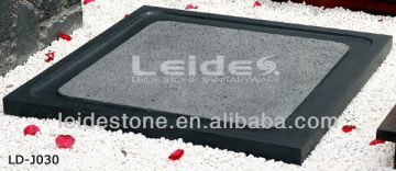 Absolute black square shower base shower pan