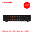 20-Port 4PD+16QC Charger 400W