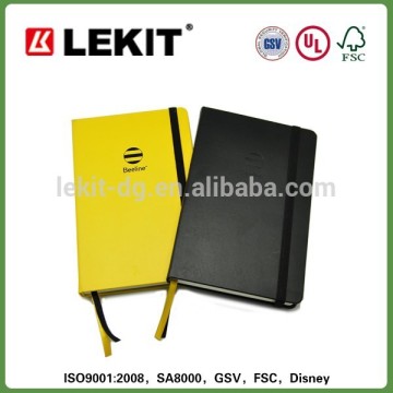 A5 size pu leather bound diary book