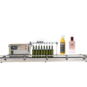 Desktop Bottling Liquid Filling Machine with 8 Nozzle Assembly Line for 5-1000ML Beverages and Soaps