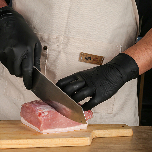 Guantes de nitrilo desechables para cocinar alimentos seguros