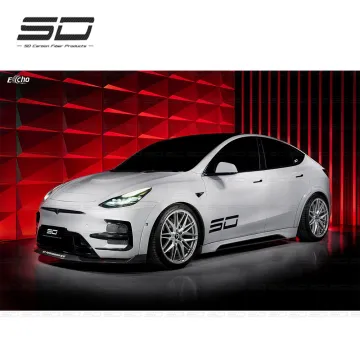 Carbon Fiber Body Kit for Model Y: Front Rear Bumper Spoiler