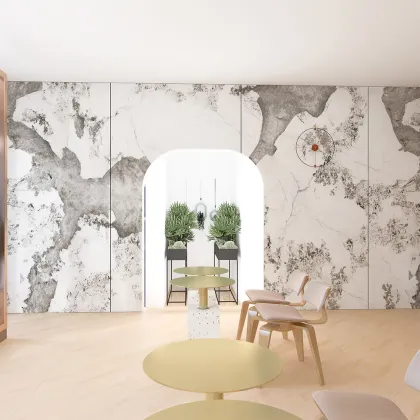 Natural Luxury: White Marble Slab Background - Pandora White Marble & Patagonia Marble Quartzite 1600x3200mm