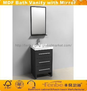 MDF Bathroom Cabinet  with Mirror-MC535
