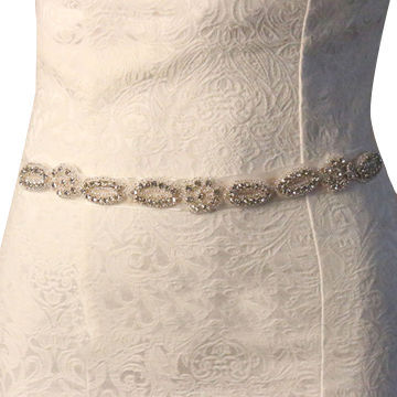 Finished rhinestone circles for brides designer chic wedding sashes, OEM/ODM orders are welcomeNew
