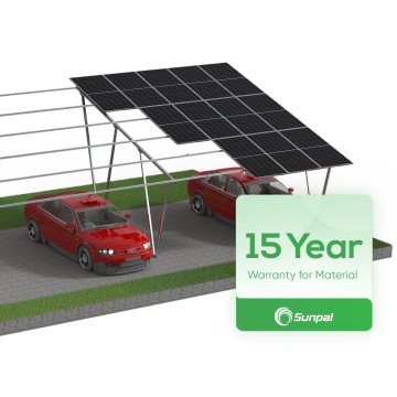 Sunpal Residential Solar Carport Mounting System 20KW-30KW PV Parking Structures