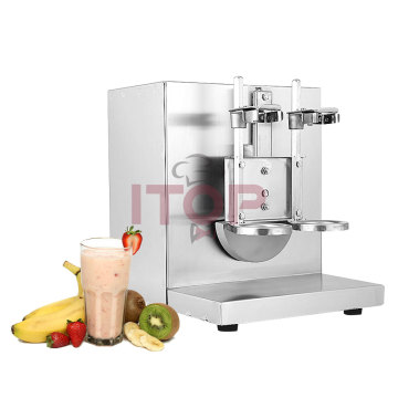Bubble Tea Shaker: Double Cups Milk Shaking Machine Stainless Steel