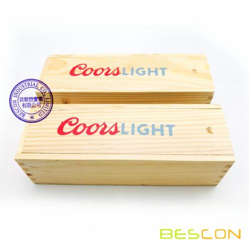 Wooden Box Set Custom Logo Engraving Domino