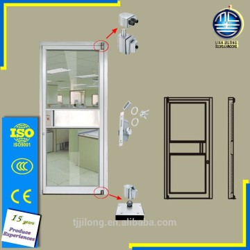 High Quality entrence profile surface treatment wood grain aluminum kfc doors with single or double glass
