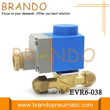 2/2 웨이 EVR 6 3/8 &#39;&#39;SAE 냉장 솔레노이드 밸브 032F8072 12VDC 24VDC 24VAC 110VAC 220VAC