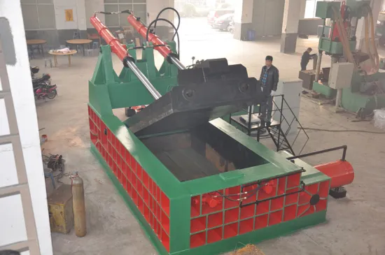 Hydraulic Automatic Waste Copper Scrap Bale Push-out Baler