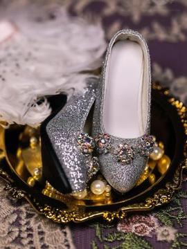 BJD Vintage Jeweled Schuhe mit hohen Absätzen CourtSH319081 für SD