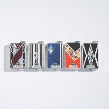 Isqueiro Light Luxe acolchoado com padrão de diamante direto