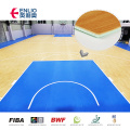 Piso deportivo PVC de patrón de madera para baloncesto y otro propósito disponible para la personalización