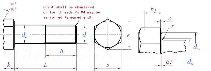DIN931 Hex Head Screws