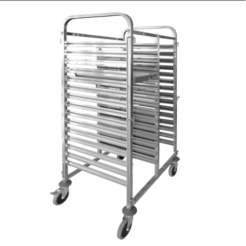 Steel Bakery Trolley Stainless Steel 304 Double-Line GN Pan Trolley Manufactory