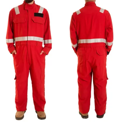 Blue Fireproof Coverall Firefighter Workwear Fabric