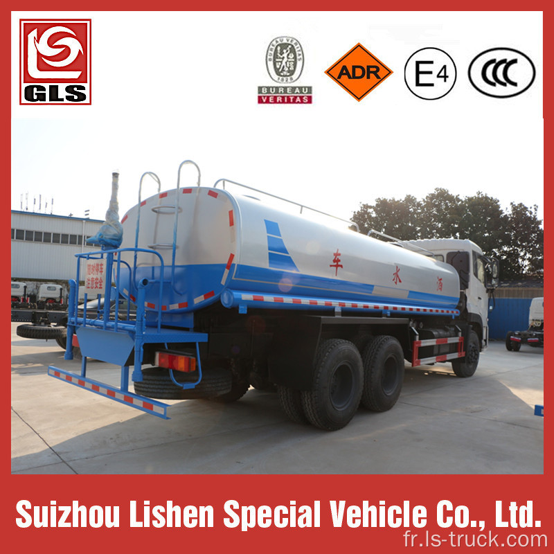 15000L eau citerne 6 * 4 eau saupoudrer