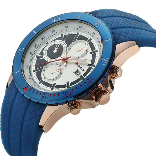 Focus CURREN Silicon Band Quartz Watch Men