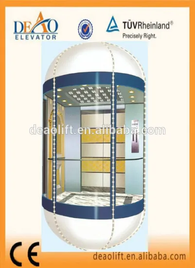 Residential Glass Elevator VVVF Drive