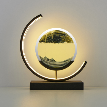 3D Moving Sand Art with Remote Control Rotating Glass Lights