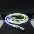 Waterproof RGB blinking Micro/Type-C/Lightening mobile cable