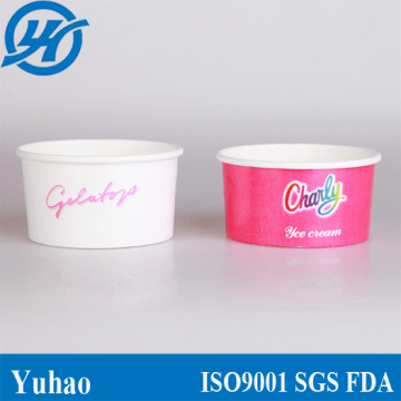 3oz Disposable Custom Logo Paper Sundae Ice Cream Cup