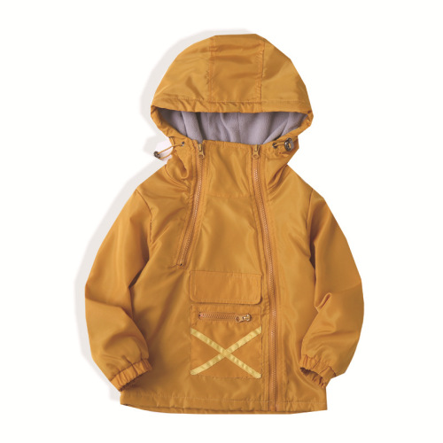 Hooded Plus Fleece Boy Jacket