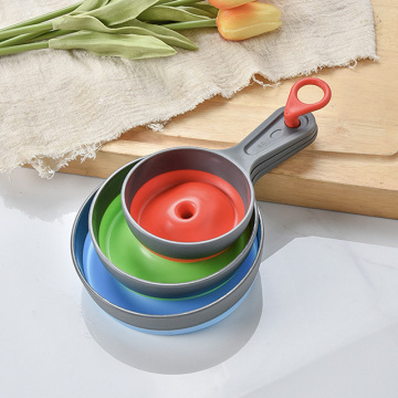 Durable Plastic Kitchen Collapsible Oil Pouring Funnel